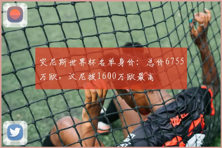 突尼斯世界杯名单身价：总价6755万欧，汉尼拔1600万欧最高